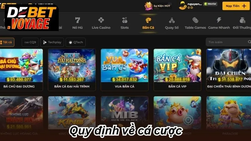 Quy định về cá cược