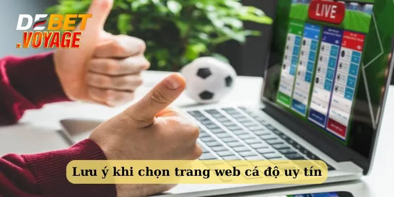 Một số lưu ý khi chọn trang web cá độ uy tín